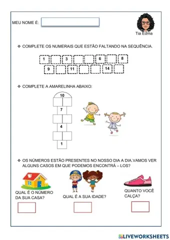 Sequência de números