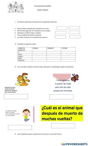 Evaluacion tercer periodo