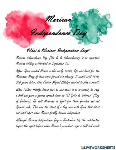 Mexican Independence day