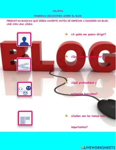 Primeras decisiones sobre el blog