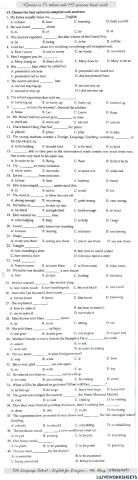 E 8 - Grammar - page 70