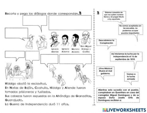 La independencia de México