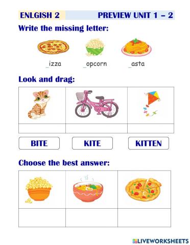 Tieng Anh lop 2 BGD - Preview Unit 1-2