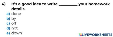 4th GRADE . – Homework session ‘A’ – Chapter 16-IV