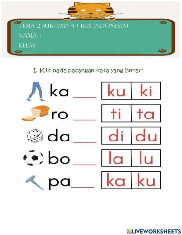 Latihan tema 2 subtema 4