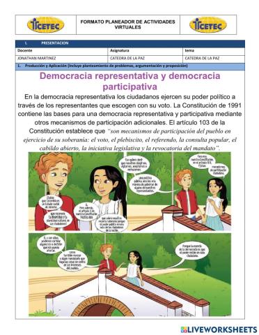 Democracia representativa y democracia participativa