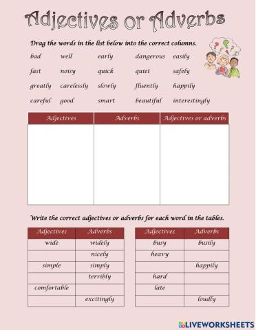 Adjectives or Adverbs
