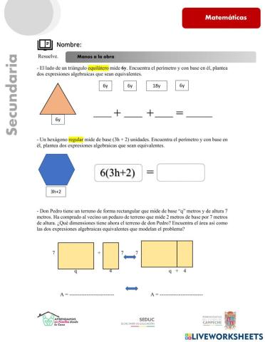 Expresiones equivalentes