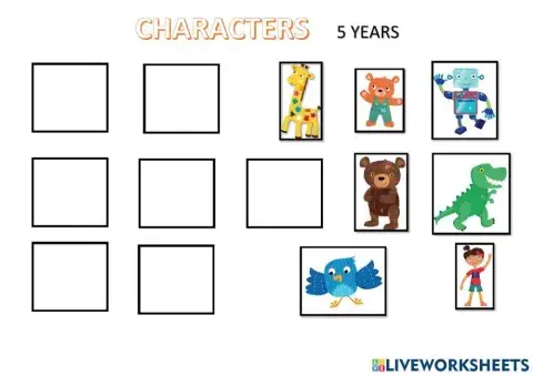 Characters 5 years