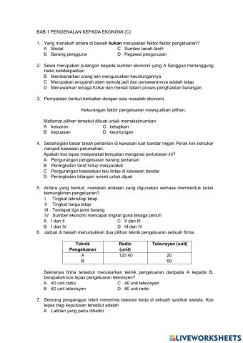 Bab 1 pengenalan kepada ekonomi (C)