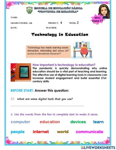 Technology in education
