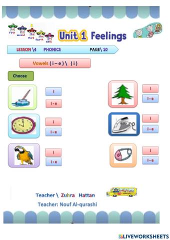 Unit 1 phonics