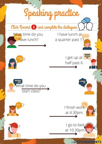 Conversation practice