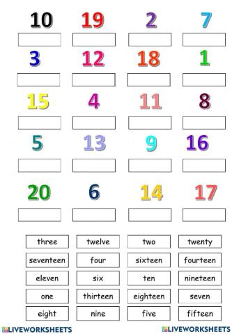 Writing Numbers in Words