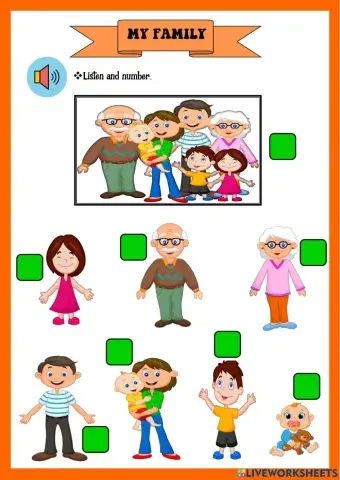 1°grade- my family -listening