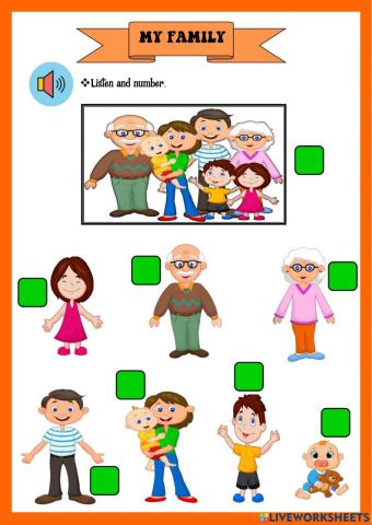 1°grade- my family -listening