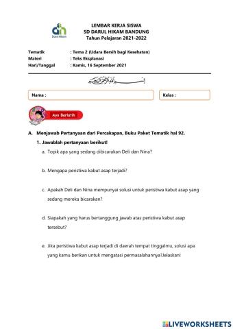 LKPD Teks Eksplanasi 3