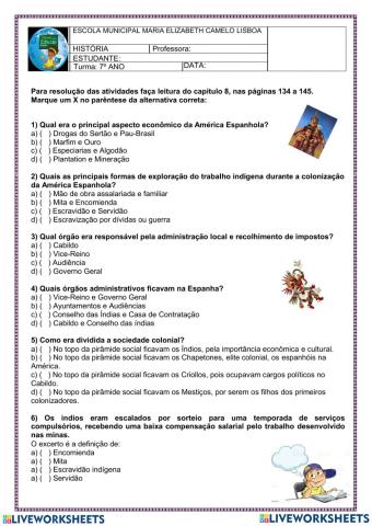 Colonização da américa espanhola