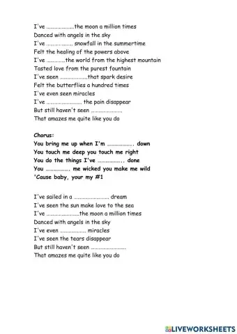 You're my number 1 song