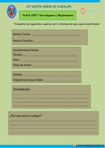 Animales en Peligro de Extinción