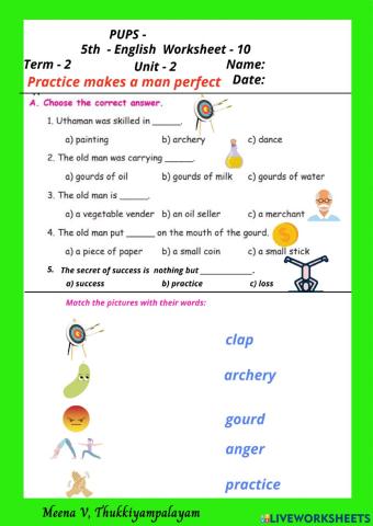 English term 2 practice makes perfect