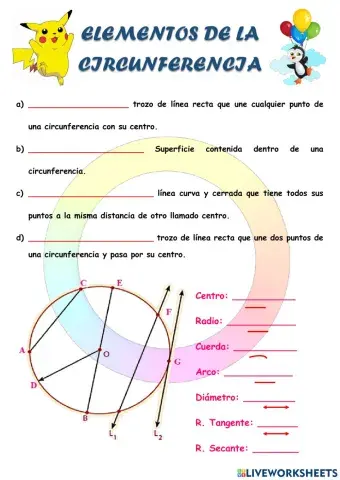 Elementos circunferencia