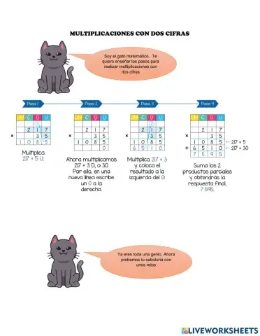 Multiplicaciones con dos cifras