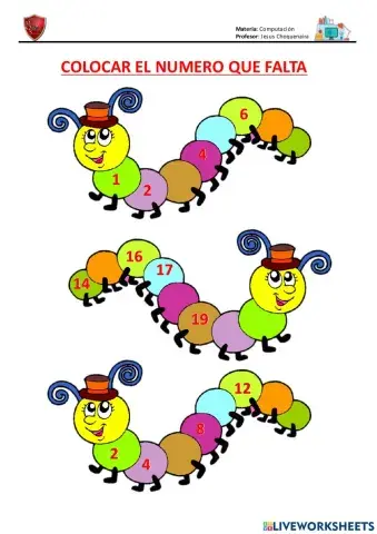 Gusano de los numeros