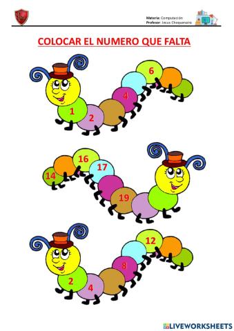 Gusano de los numeros