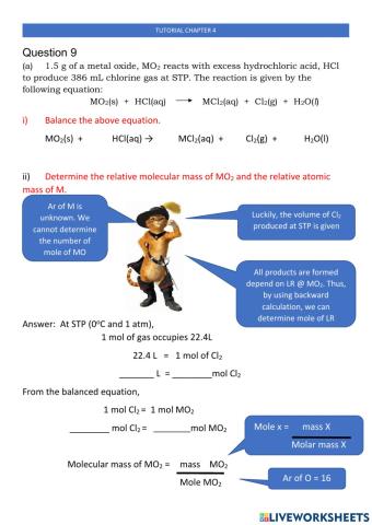 Tutorial Chapter 4 Q 9
