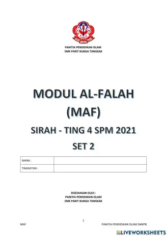 Modul maf sirah set 2 t4
