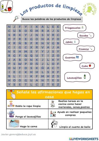 Los productos de limpieza