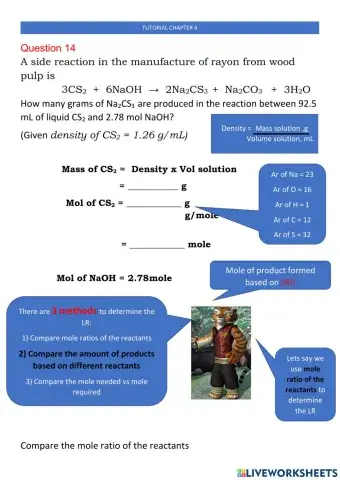Question 14 Tutorial Chapter 4