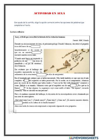 Evolución del Hombre