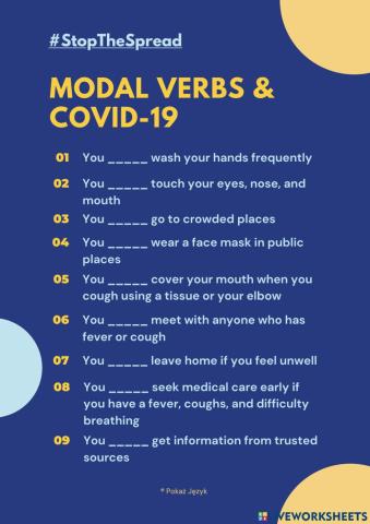 Modal Verbs in COVID-19 context