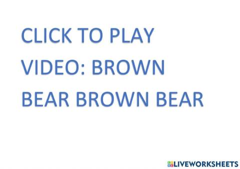 Brown bear audio