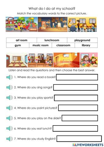 What do I do at my school?