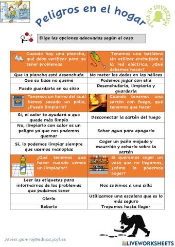 Peligros en el hogar
