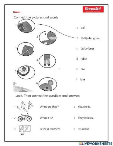 Kids 1 - Unit 5 Homework