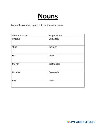 nouns