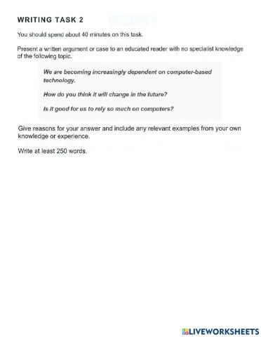 IELTS - Writing Essay