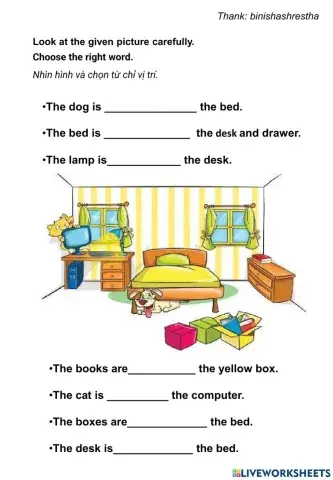 Preposition of place