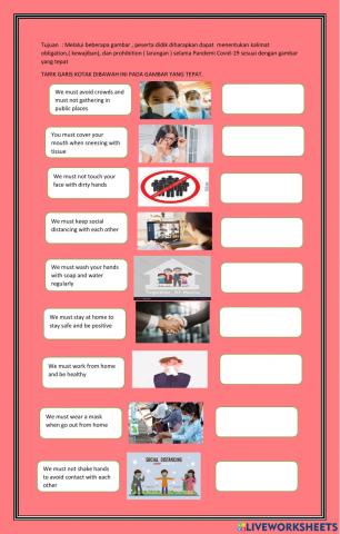 Must for obligation and prohibition