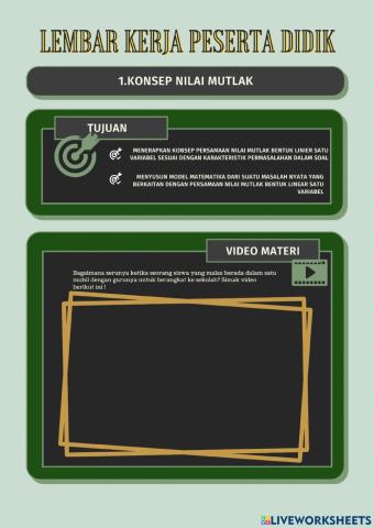 LKPD Persamaan Nilai Mutlak 2122
