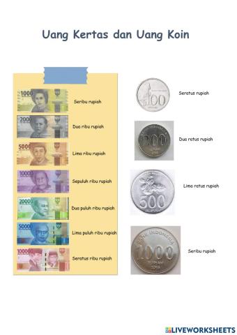 Uang Kertas dan Koin