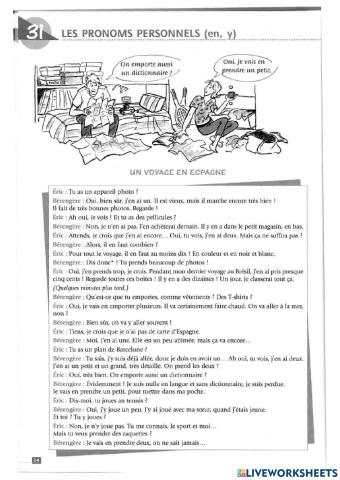 Les pronoms -y- et -en-
