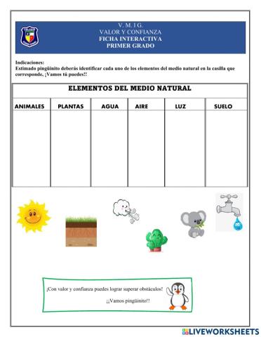 Elementos del medio natural