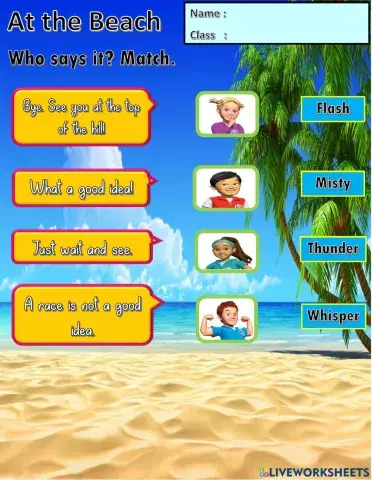 Year 2 Unit 9 At the Beach: At the top of the Hill