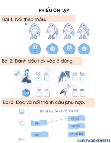 Phiếu ôn TV tuần 2