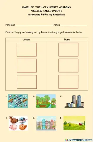 Katangiang Pisikal ng Komunidad